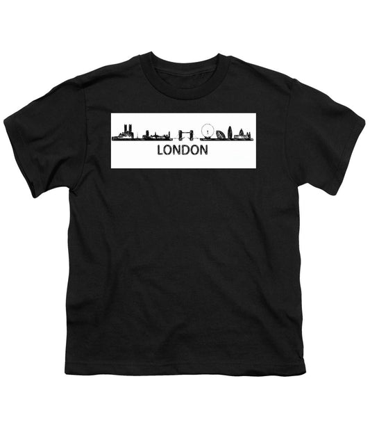 T-shirt pour jeunes - Croquis de silhouette de Londres