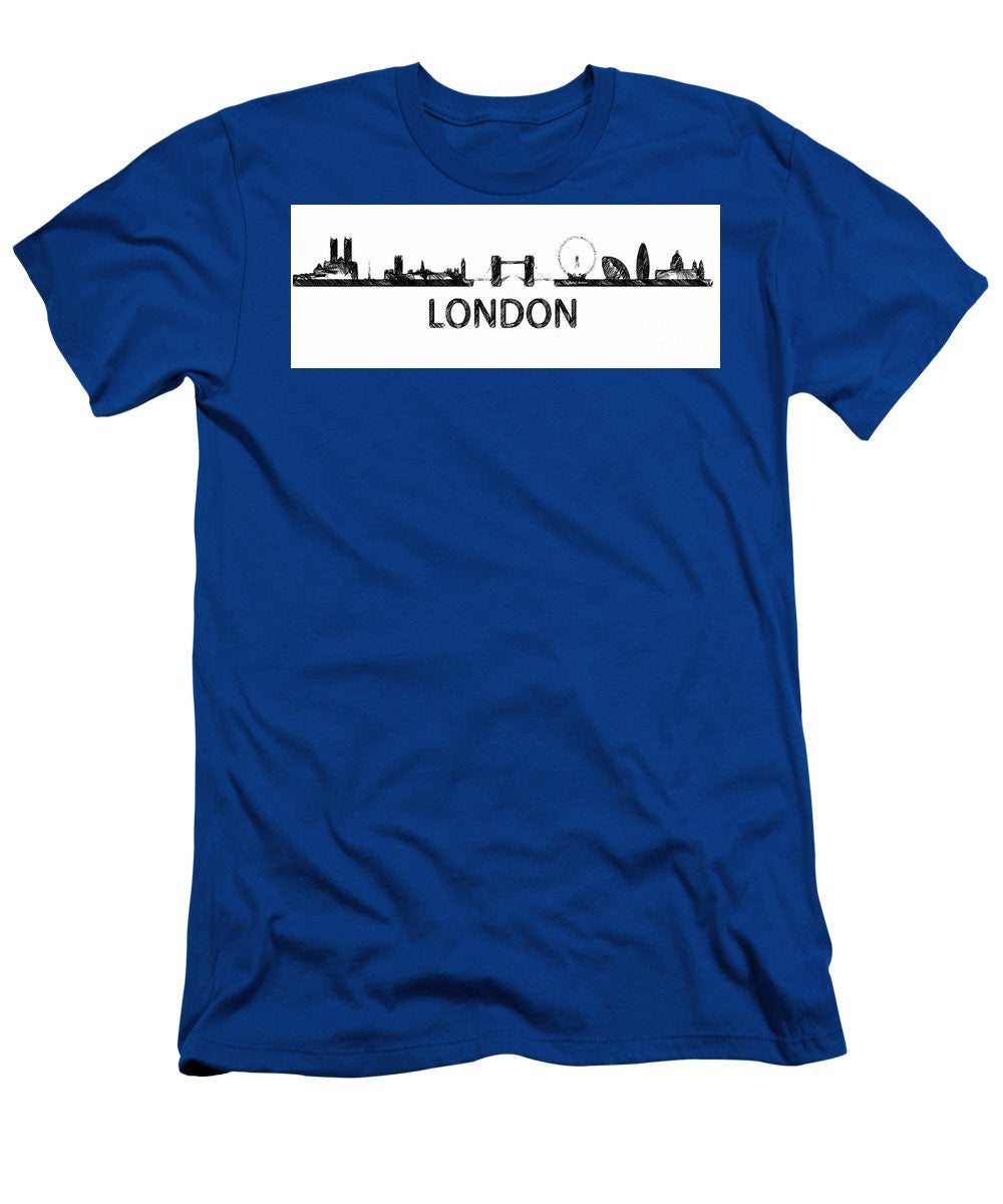 T-shirt pour homme (coupe ajustée) - London Silhouette Sketch