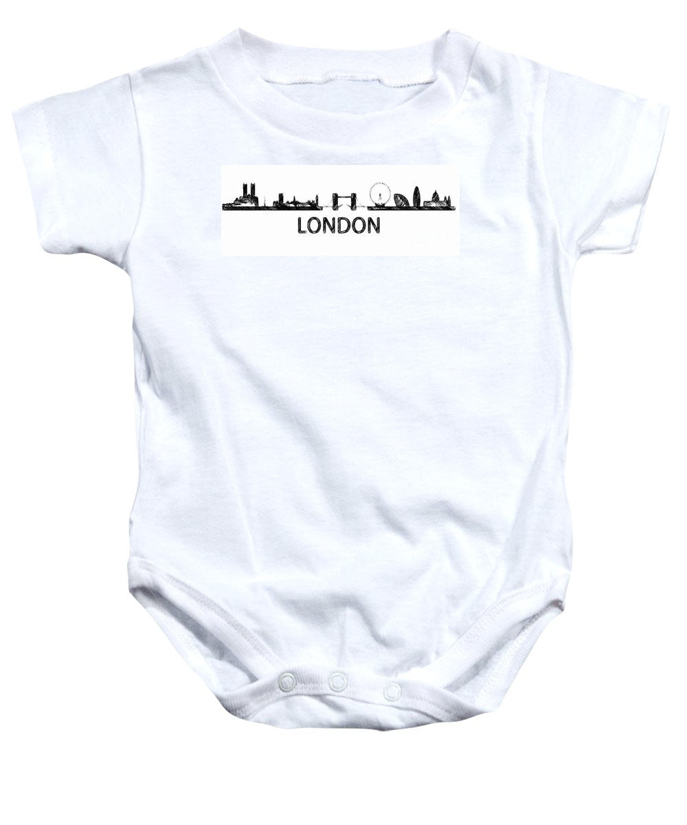 Baby Onesie - London Silouhette Sketch