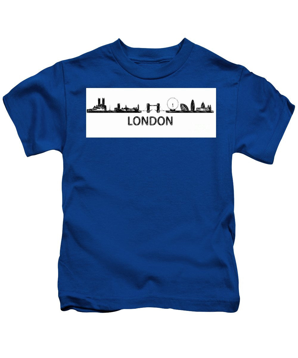 Kids T-Shirt - London Silouhette Sketch