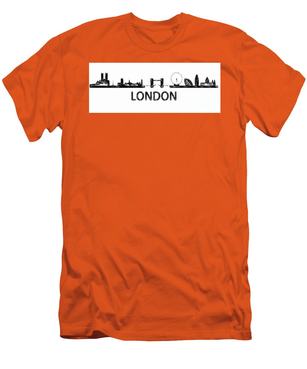 T-shirt pour homme (coupe ajustée) - London Silhouette Sketch