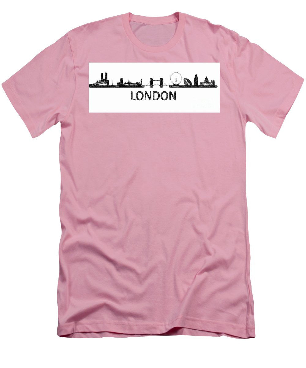 T-shirt pour homme (coupe ajustée) - London Silhouette Sketch