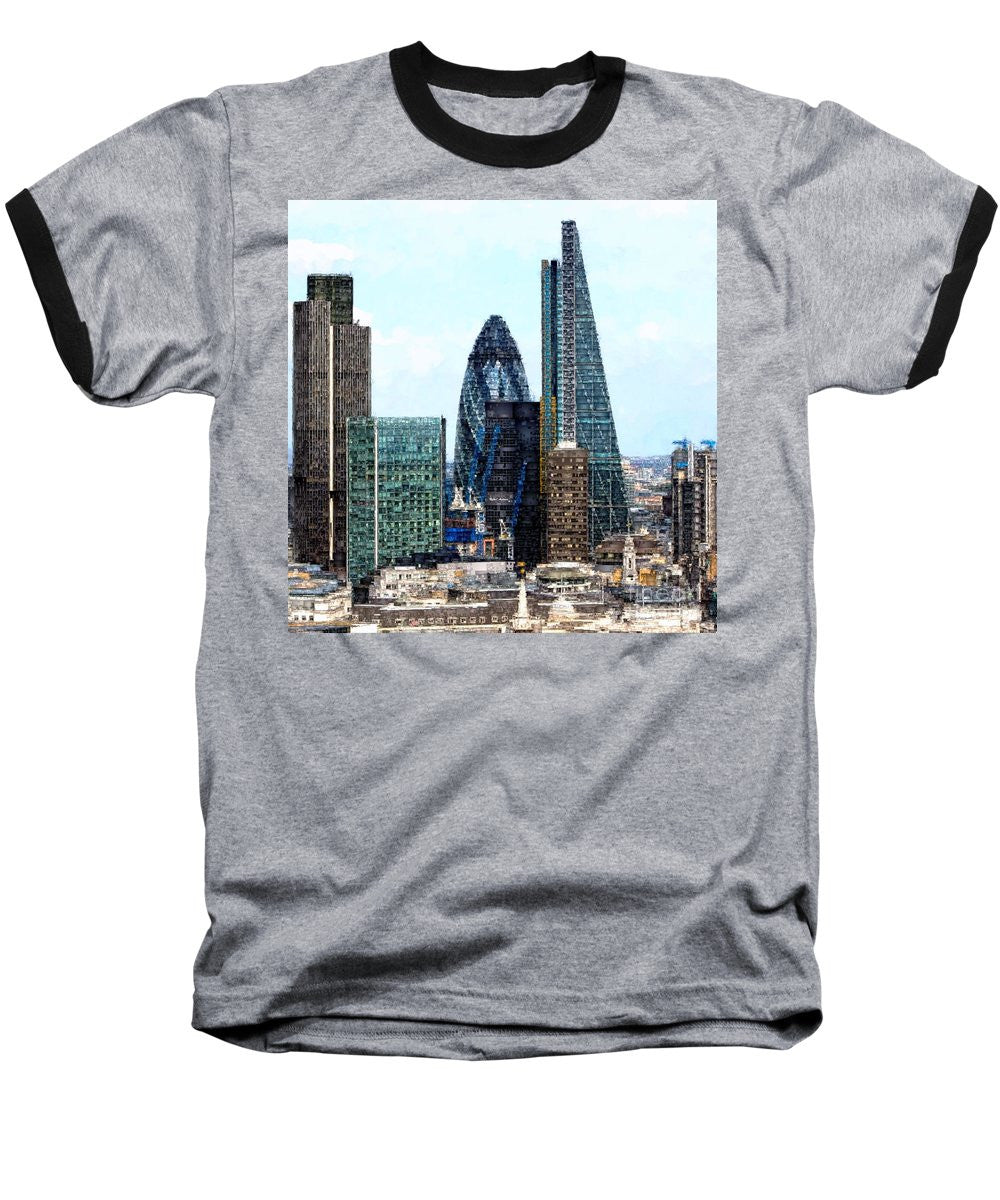 Baseball T-Shirt - London Skyline