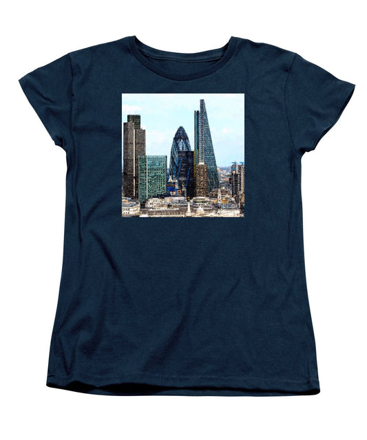 T-shirt pour femme (coupe standard) - Skyline de Londres