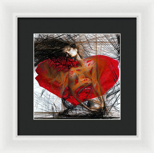 Lost In My Feelings - Framed Print