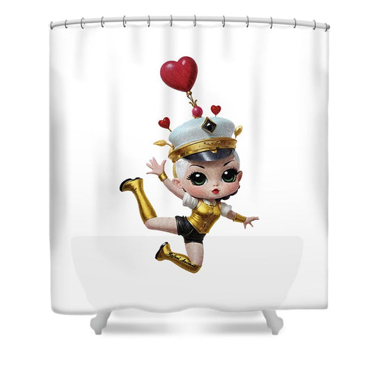 Love Captain - Shower Curtain