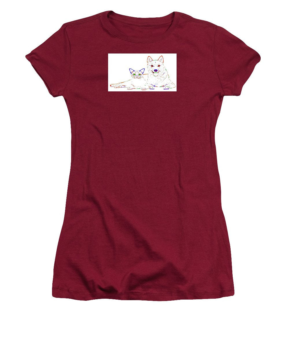 Women's T-Shirt (Junior Cut) - Love Me. Pet Series