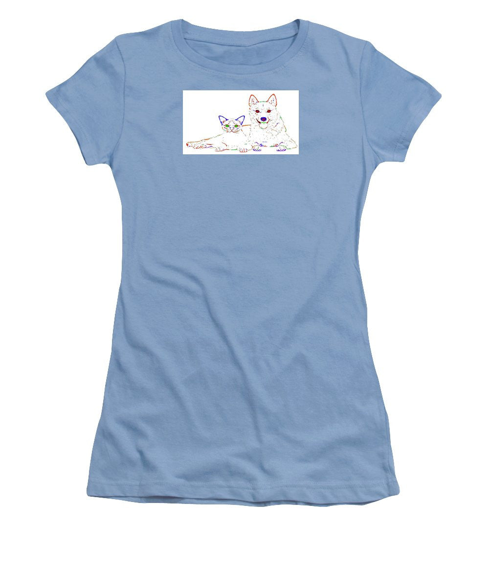 Women's T-Shirt (Junior Cut) - Love Me. Pet Series