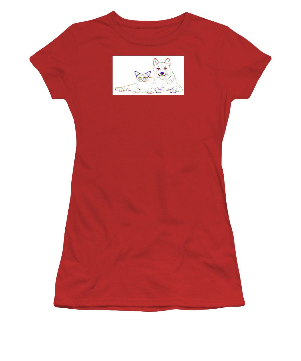 Women's T-Shirt (Junior Cut) - Love Me. Pet Series