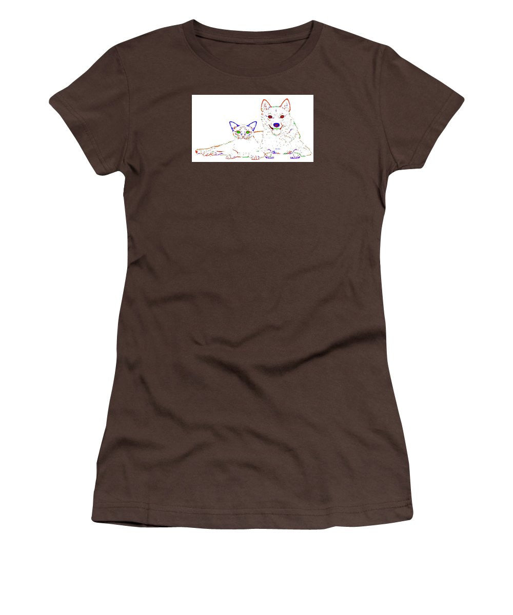 Women's T-Shirt (Junior Cut) - Love Me. Pet Series