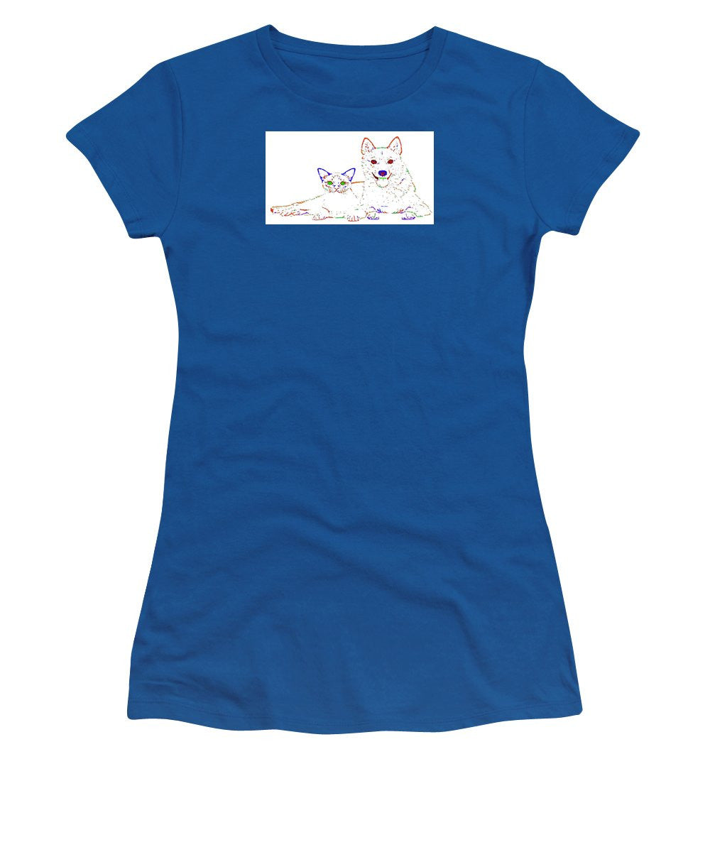 Women's T-Shirt (Junior Cut) - Love Me. Pet Series