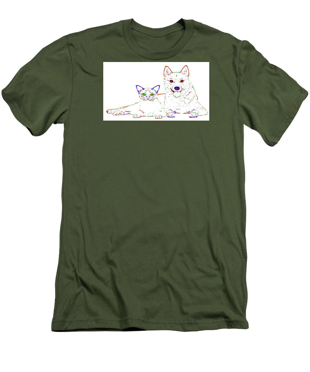 Men's T-Shirt (Slim Fit) - Love Me. Pet Series