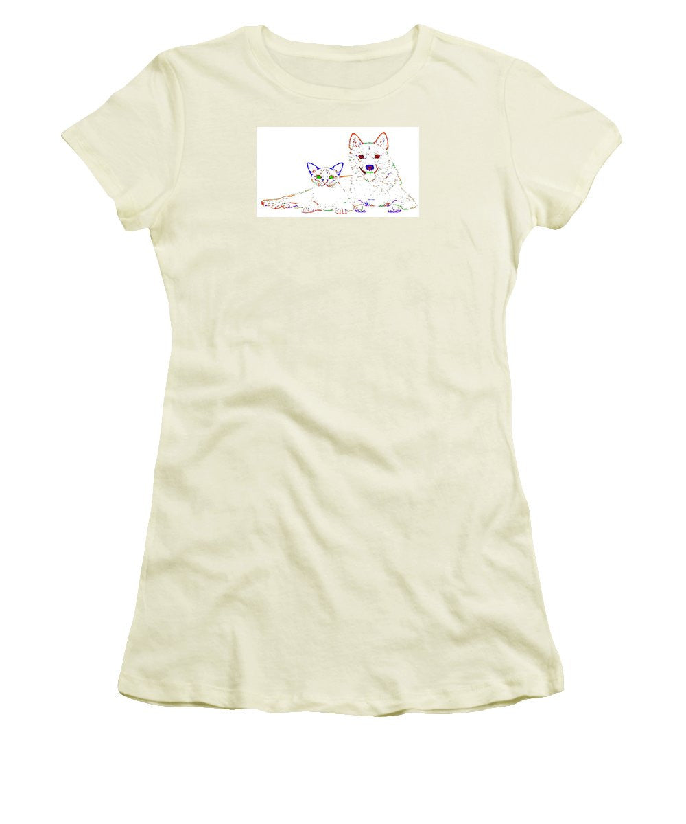 Women's T-Shirt (Junior Cut) - Love Me. Pet Series