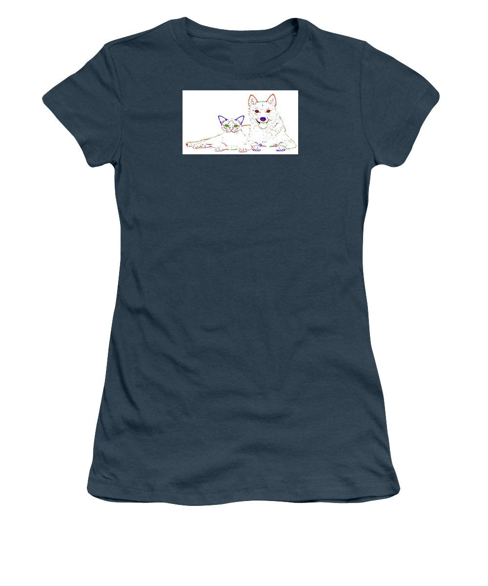 Women's T-Shirt (Junior Cut) - Love Me. Pet Series