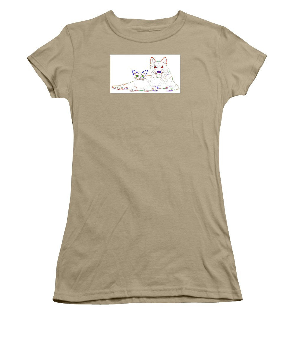 Women's T-Shirt (Junior Cut) - Love Me. Pet Series