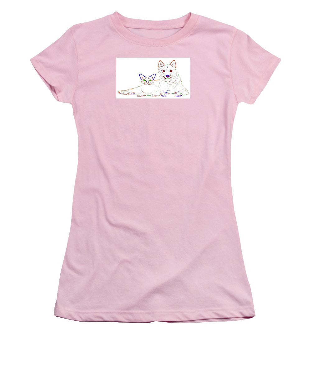 Women's T-Shirt (Junior Cut) - Love Me. Pet Series