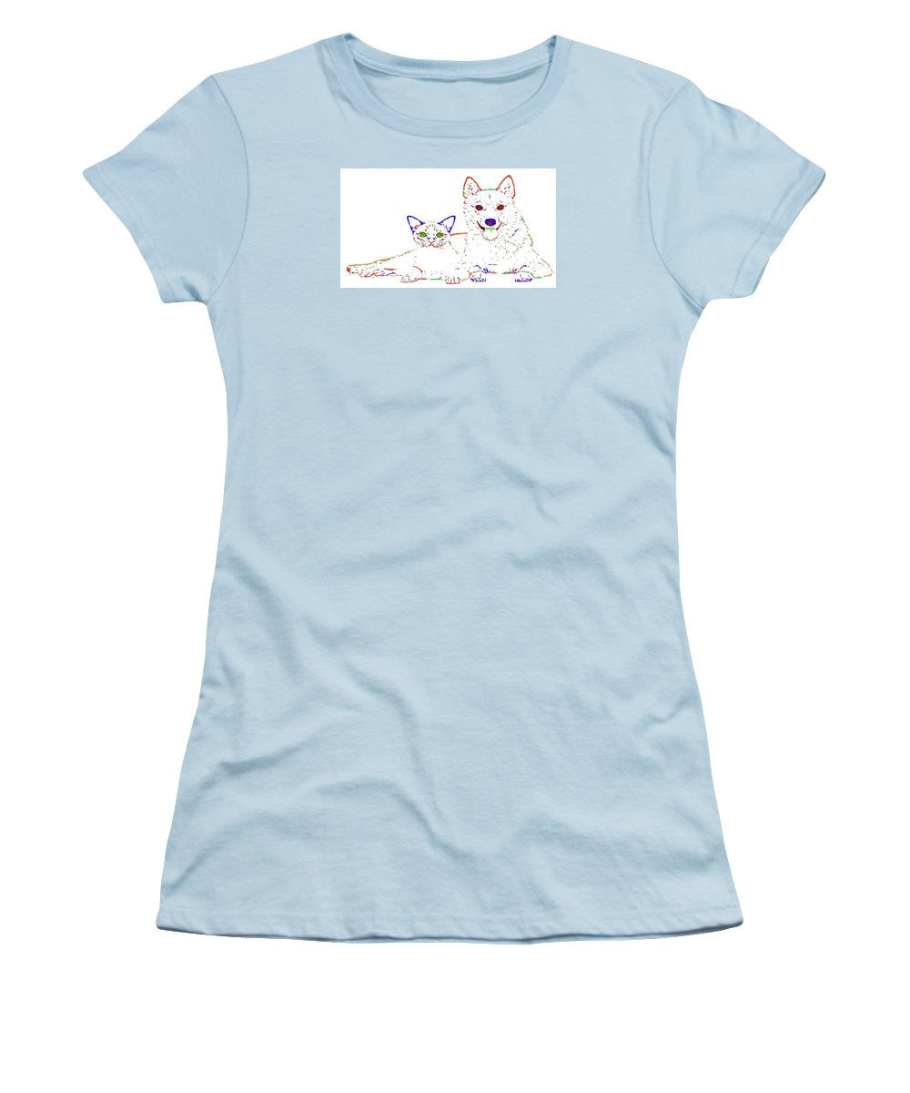 Women's T-Shirt (Junior Cut) - Love Me. Pet Series