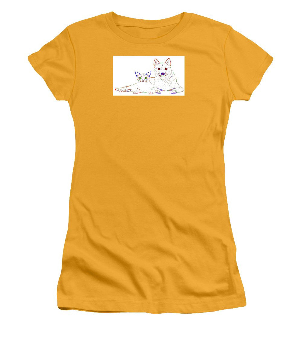 Women's T-Shirt (Junior Cut) - Love Me. Pet Series