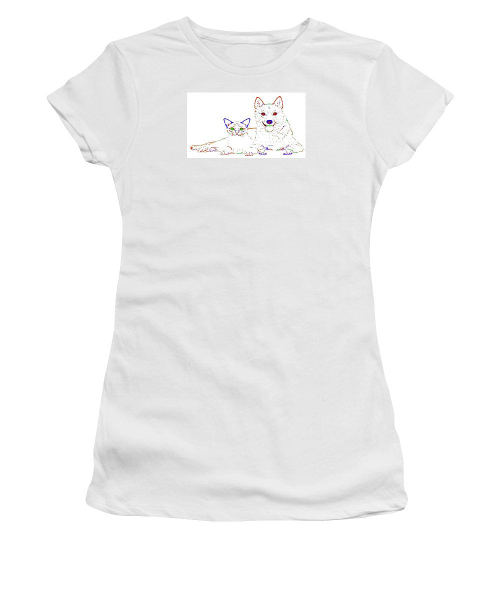 Women's T-Shirt (Junior Cut) - Love Me. Pet Series