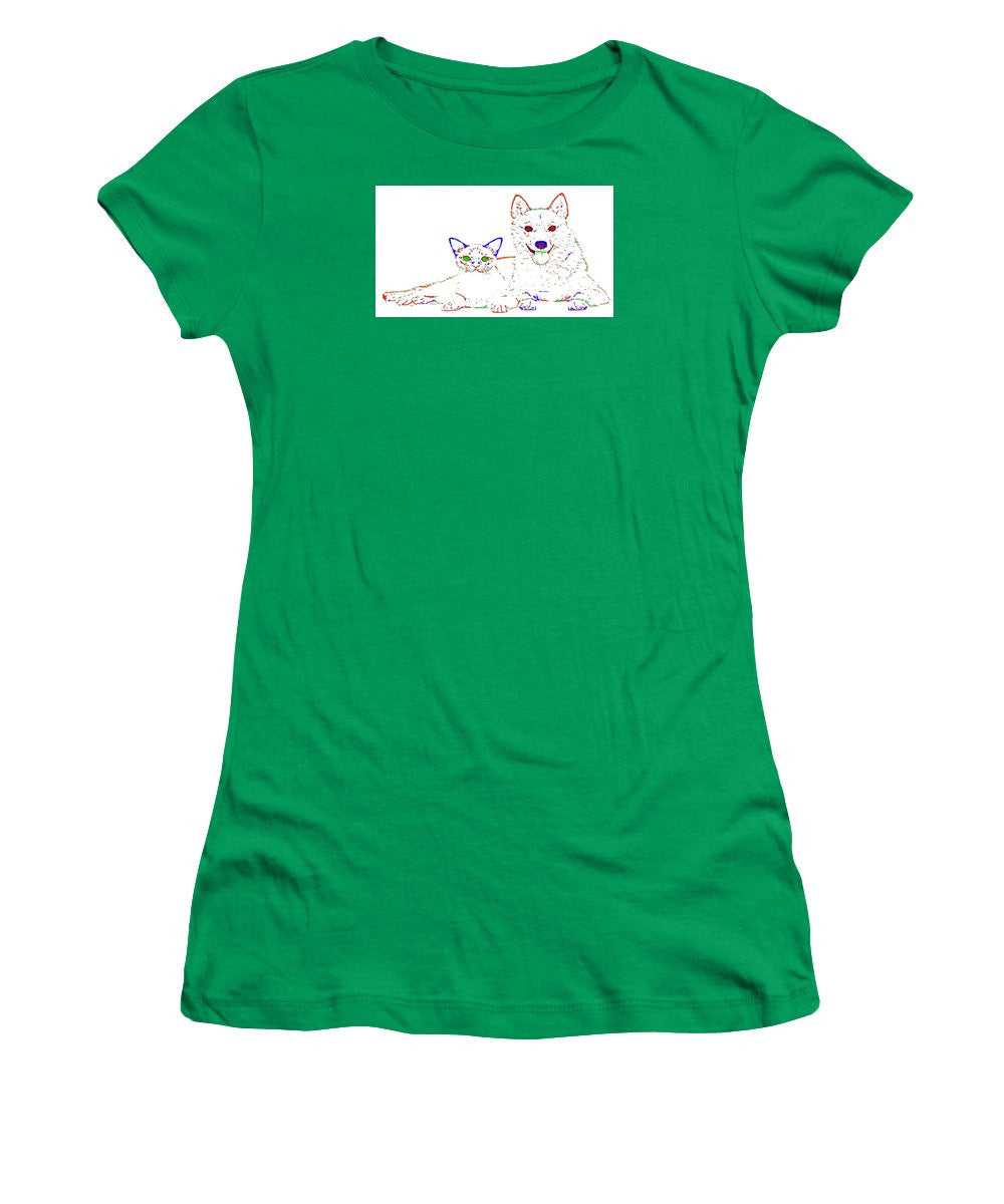 Women's T-Shirt (Junior Cut) - Love Me. Pet Series