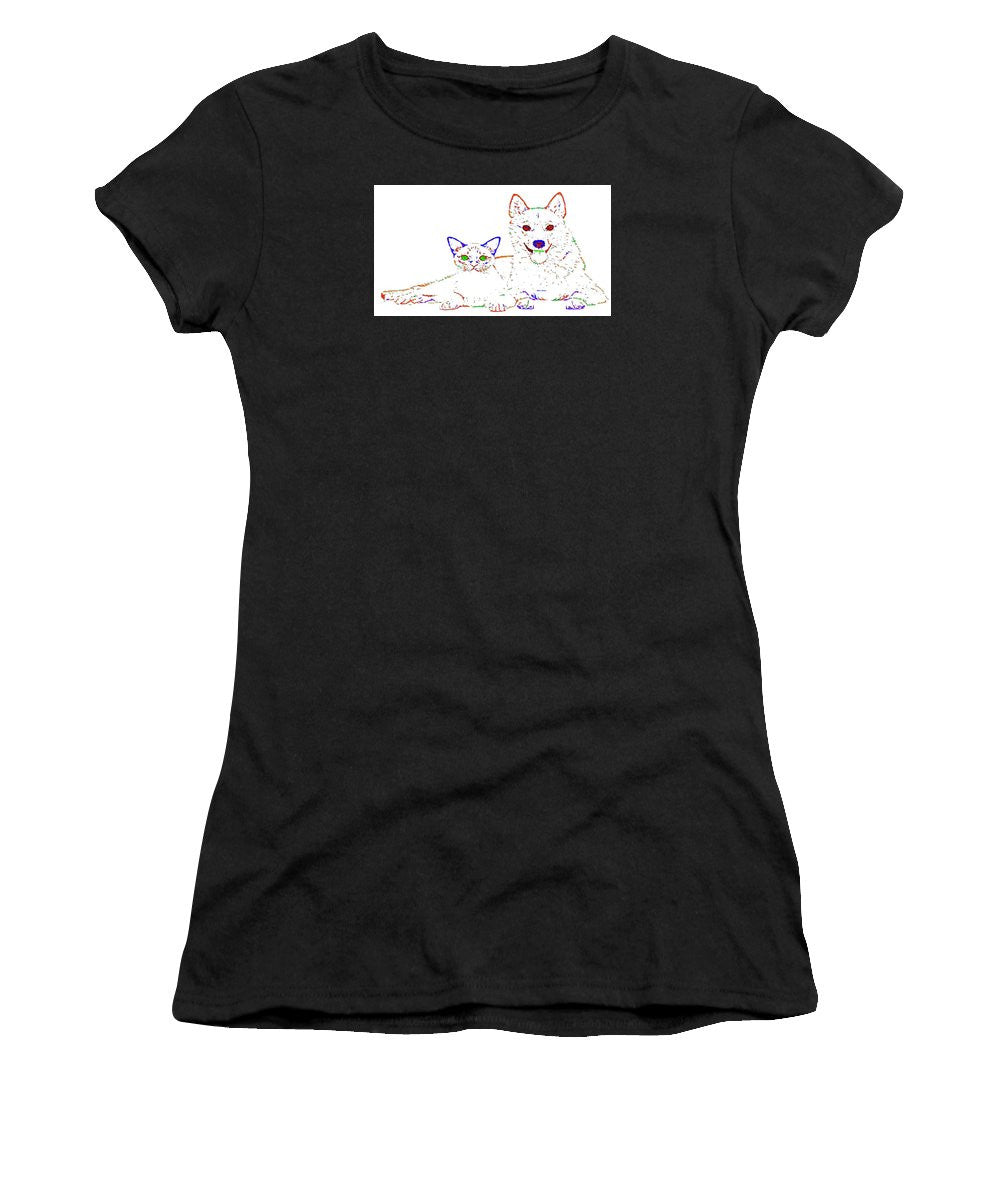 Women's T-Shirt (Junior Cut) - Love Me. Pet Series