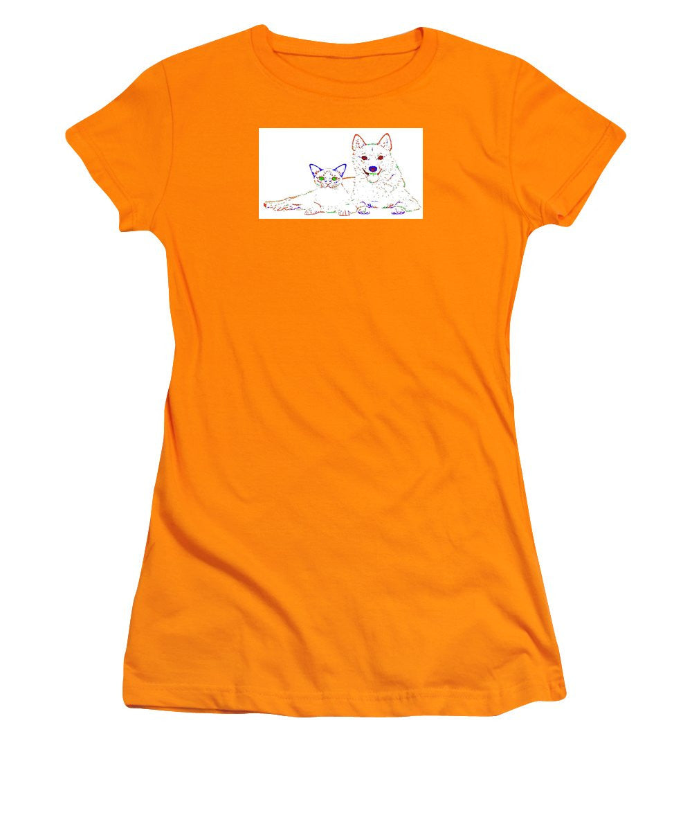 Women's T-Shirt (Junior Cut) - Love Me. Pet Series