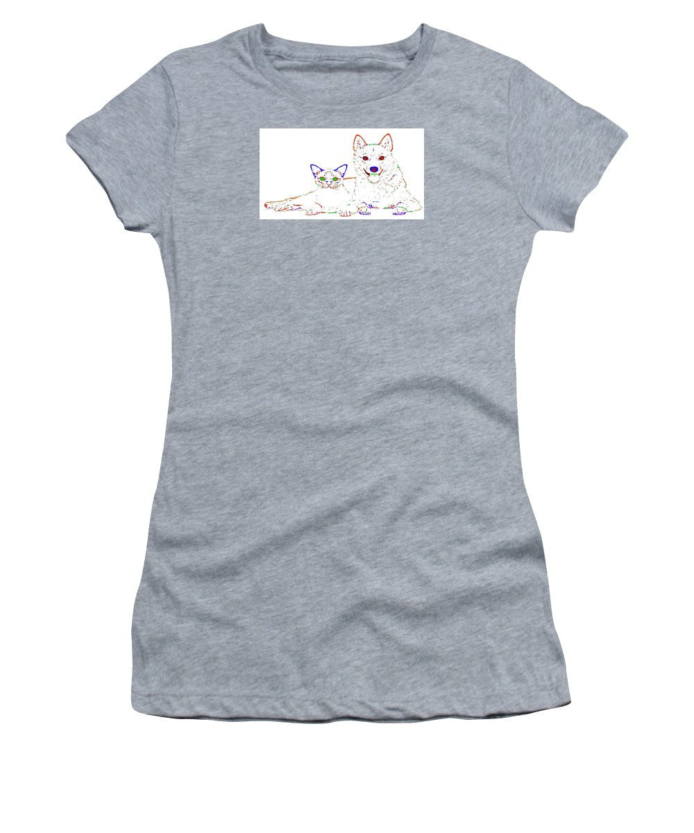 Women's T-Shirt (Junior Cut) - Love Me. Pet Series