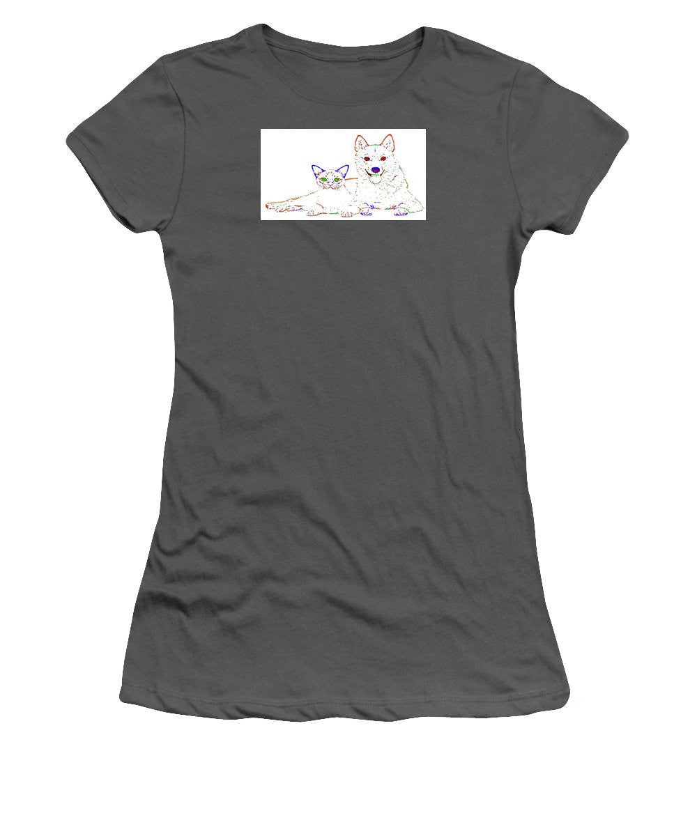 Women's T-Shirt (Junior Cut) - Love Me. Pet Series