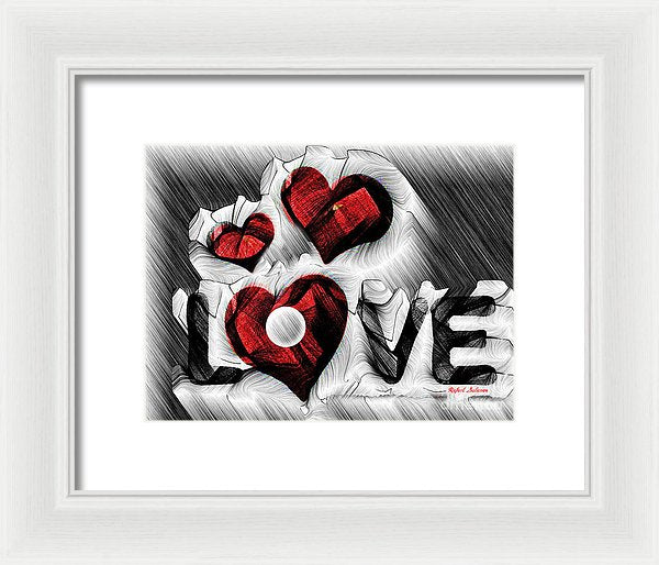 Love Sketch  - Framed Print