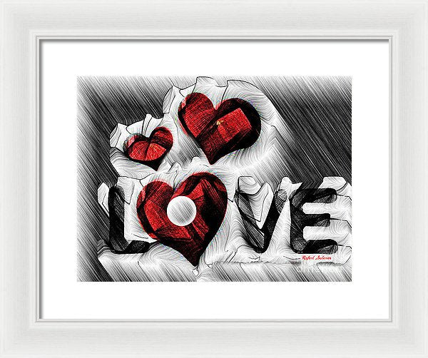 Love Sketch  - Framed Print