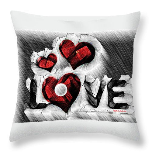 Love Sketch  - Throw Pillow