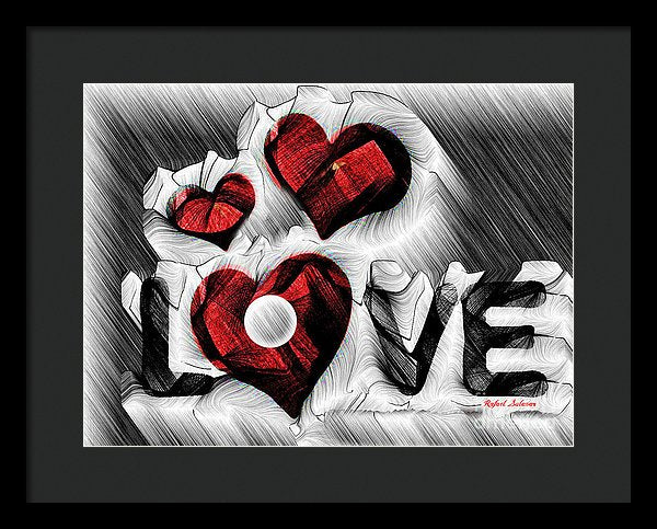 Love Sketch  - Framed Print