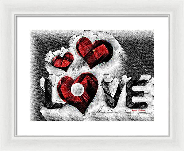 Love Sketch  - Framed Print