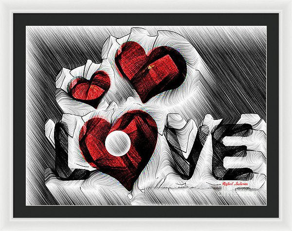 Love Sketch  - Framed Print