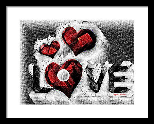 Love Sketch  - Framed Print