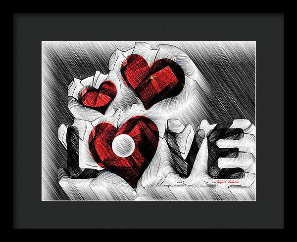 Love Sketch  - Framed Print