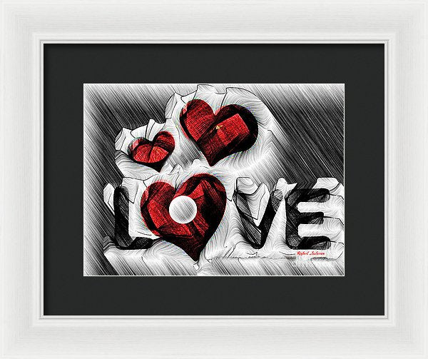 Love Sketch  - Framed Print