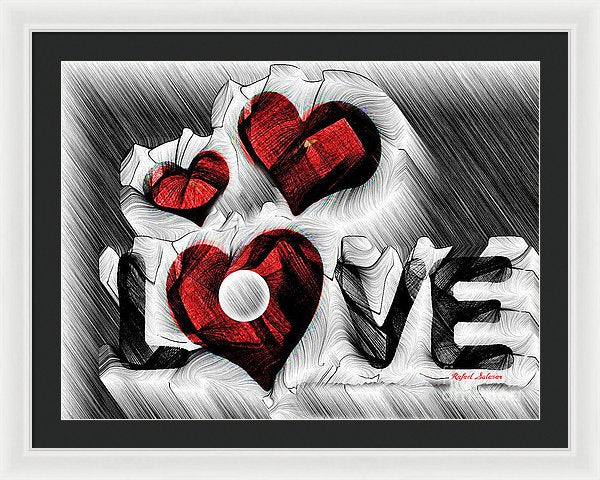 Love Sketch  - Framed Print