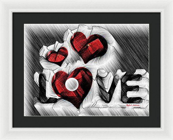 Love Sketch  - Framed Print