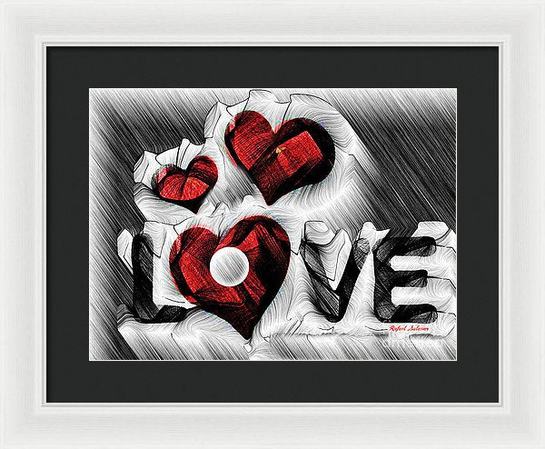 Love Sketch  - Framed Print