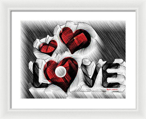 Love Sketch  - Framed Print