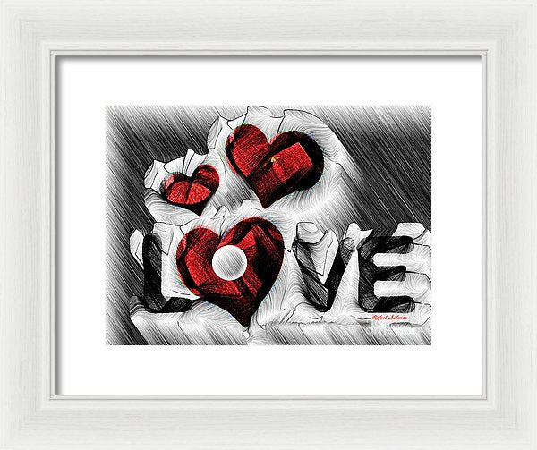 Love Sketch  - Framed Print