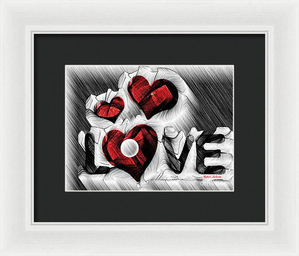 Love Sketch  - Framed Print