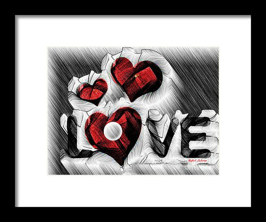 Love Sketch  - Framed Print