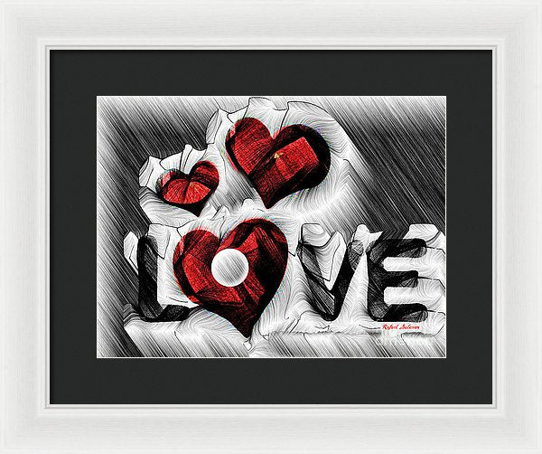 Love Sketch  - Framed Print