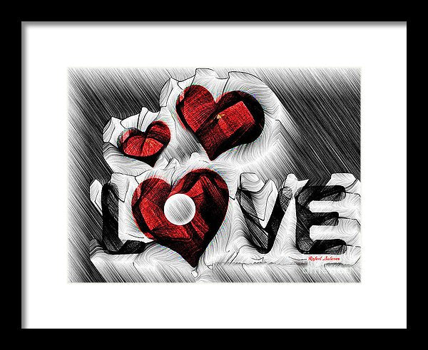 Love Sketch  - Framed Print