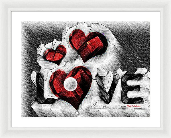 Love Sketch  - Framed Print