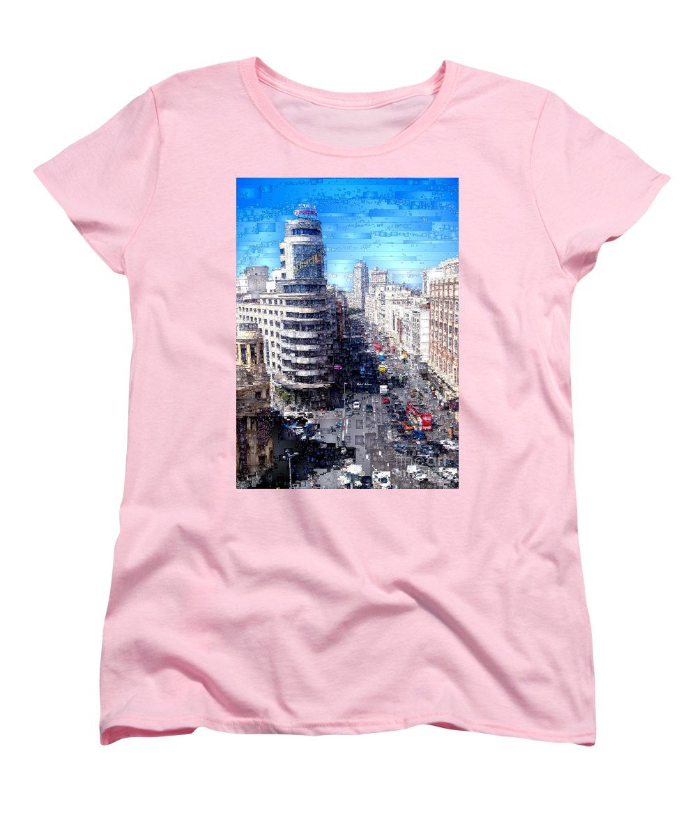 T-shirt femme (coupe standard) - Madrid - La Gran Via