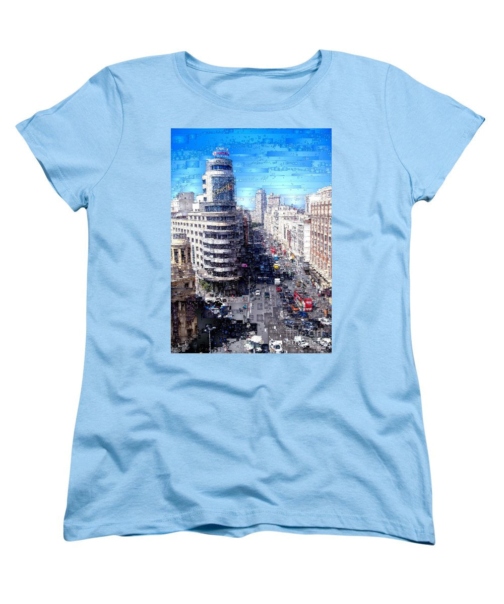 T-shirt femme (coupe standard) - Madrid - La Gran Via