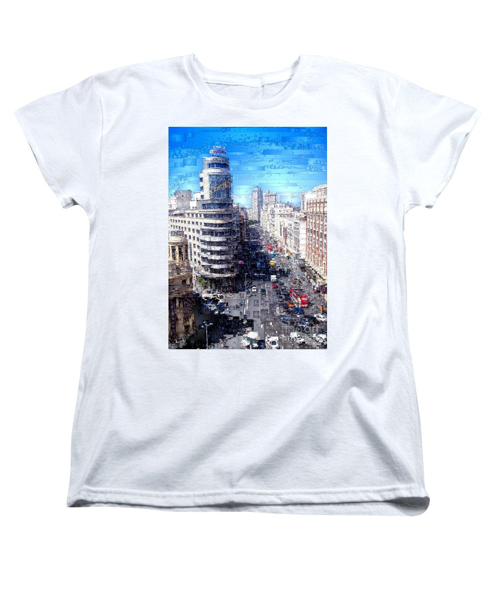 T-shirt femme (coupe standard) - Madrid - La Gran Via